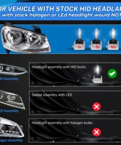 D1S 35W Xenon HID Headlight Bulbs 66144 66140 85140 85415 OEM High Low Beam Direct Replacement, Pack of 2 - Image 7