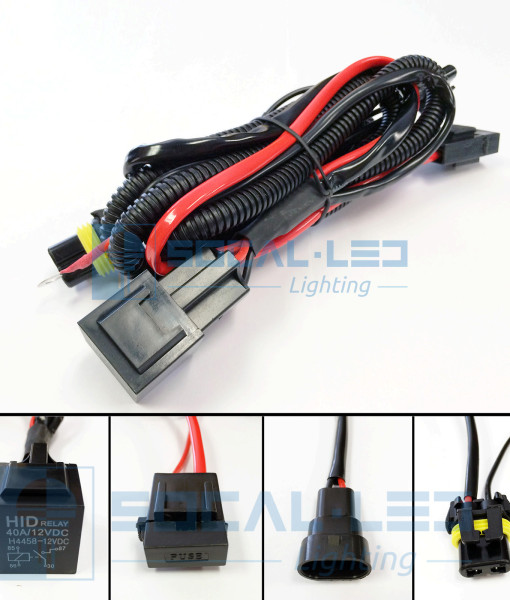 HID Relay Harness 40A Wiring Kit SOCAL LED LIGHTING