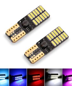 t10 194 168 led bulbs license plate interior dome map door light