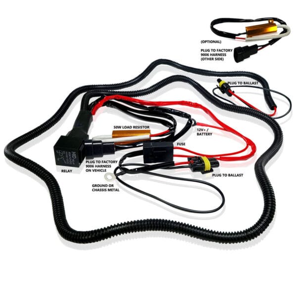 HID Battery Relay Harness