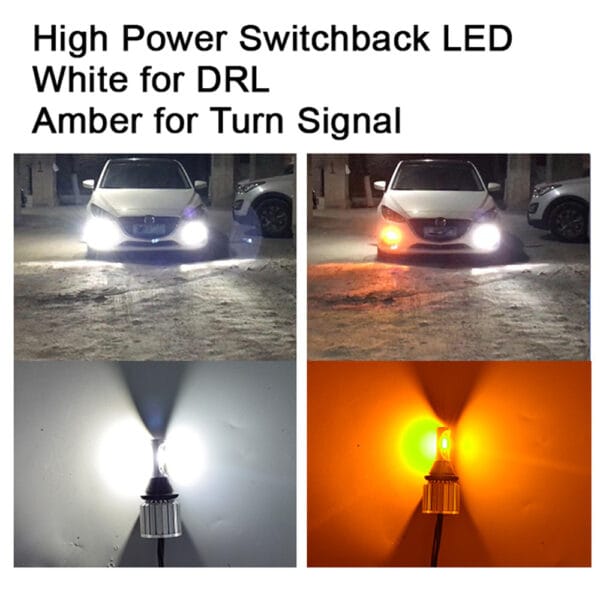 LED Switchback bulbs drl turn signal