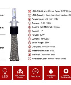 csp led headlight bulb