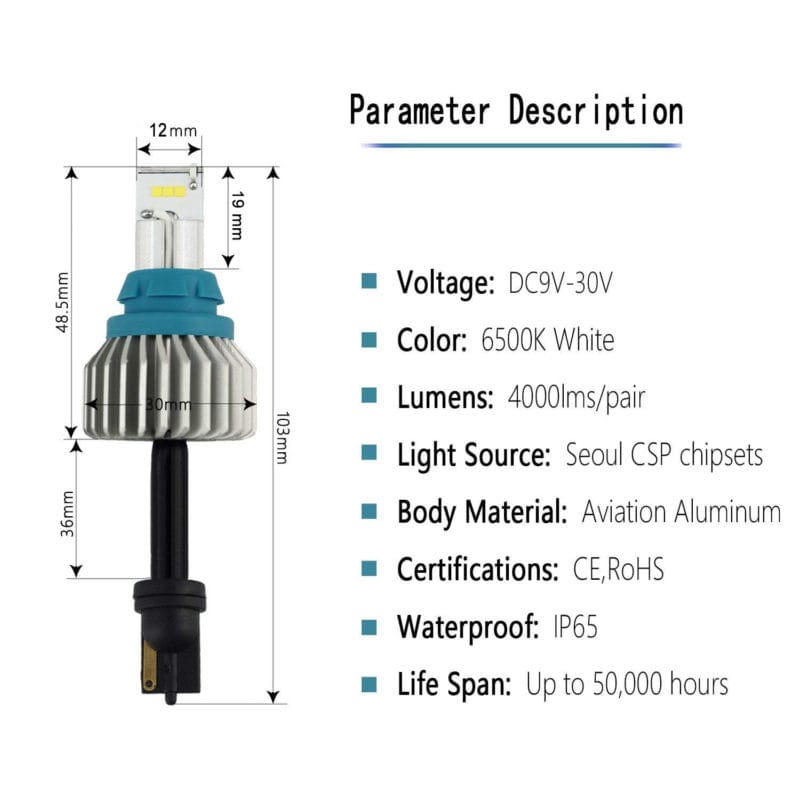 T15 921 CSP LED Bulb back up reverse light