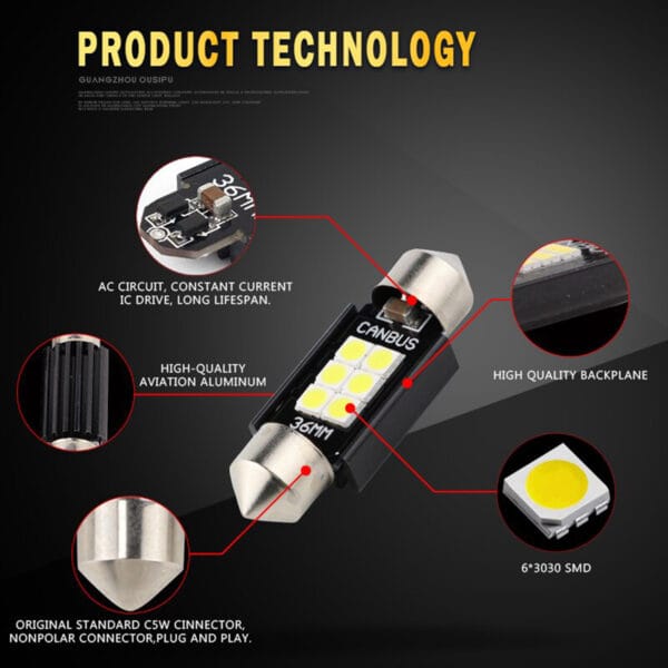 LED Festoon Bulb Dome Map Light