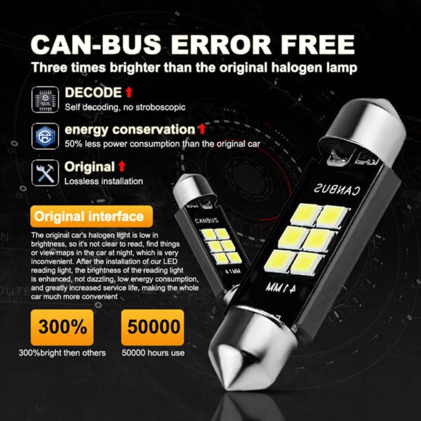 LED Festoon Bulb Dome Map Light