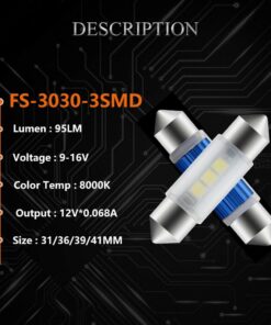 LED Festoon Bulb Dome Map Light