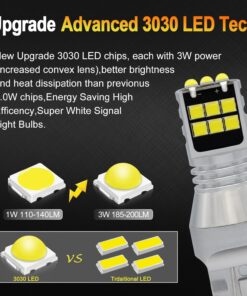 strobe led bulb reverse tail light bright white