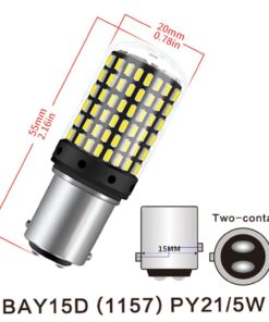 Car LED Back Up Light Bulb 4014 144-SMD 6000K White, Pack of 2 - Image 6