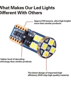 T10 LED Bulb 6000K White Canbus error free