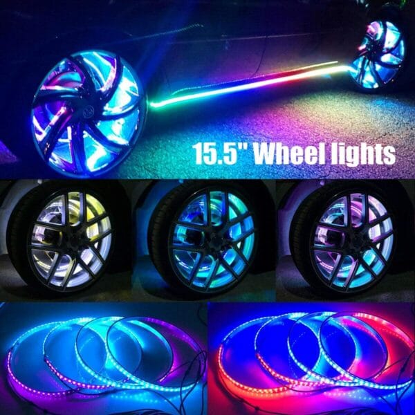 LED Wheel Light Rings 15.5in