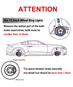 LED Wheel Light Rings 15.5in