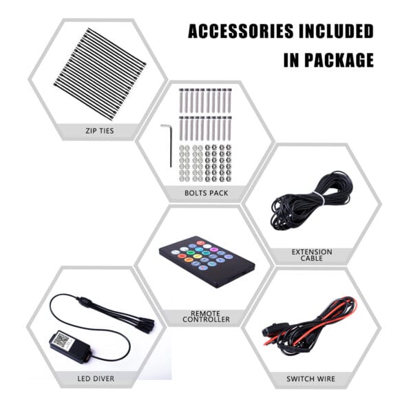 LED Wheel Light Rings 15.5in