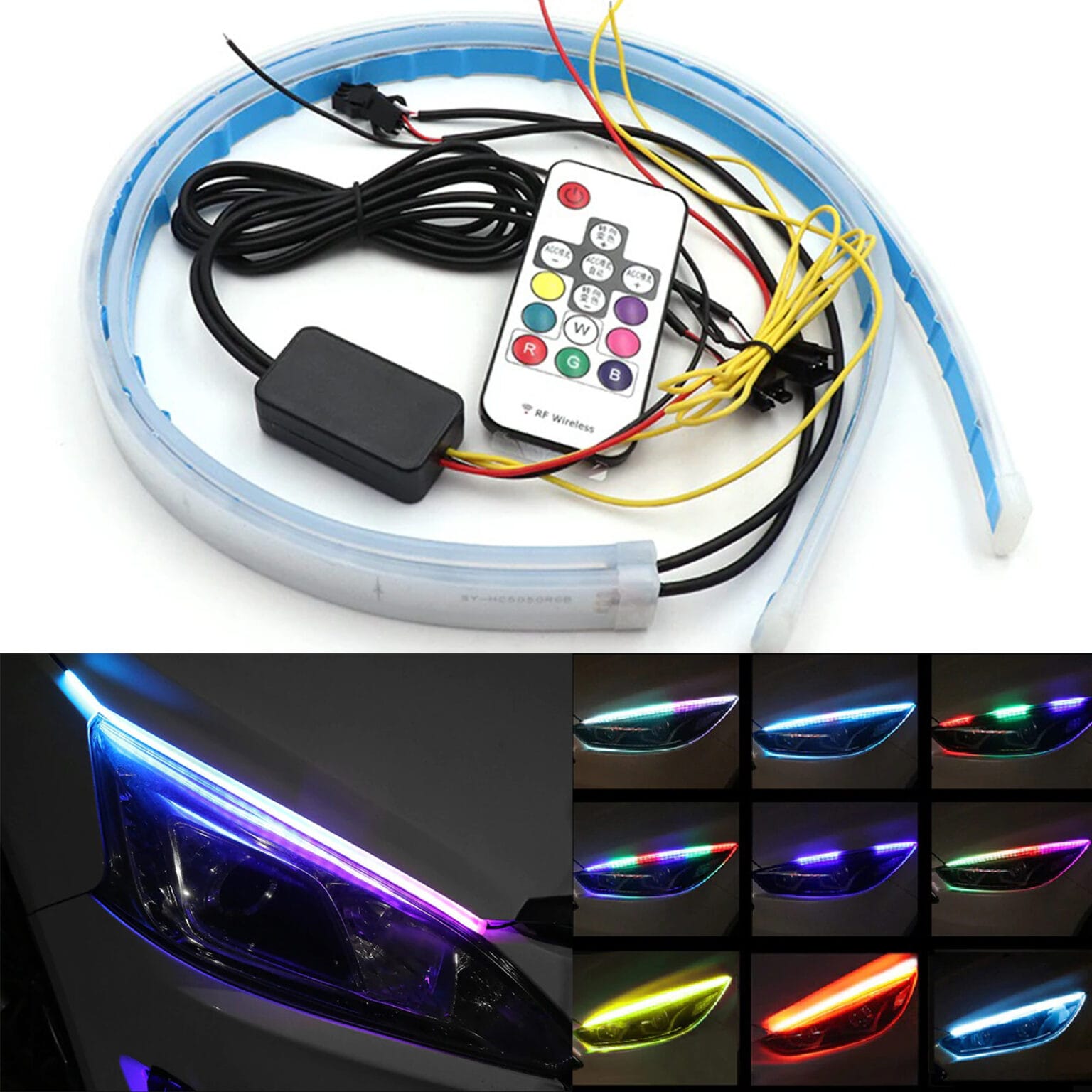 24in led drl strip RGB Million Color with Chasing effect