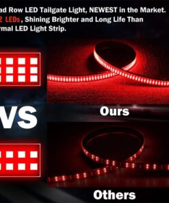 Triple Row LED Tailgate Light Bar Strip Red White Yellow Switchback for Truck bed - Image 8