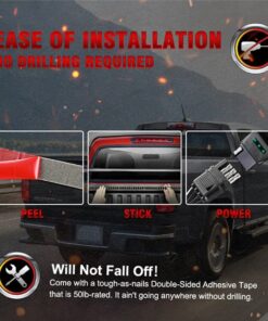 Triple Row LED Tailgate Light Bar Strip Red White Yellow Switchback for Truck bed - Image 7