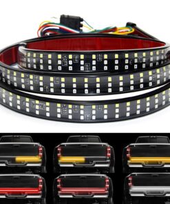 Triple Row LED Tailgate Light Bar Strip Red White Yellow Switchback