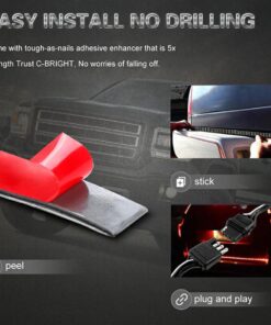Triple Row LED Tailgate Light Bar Strip Red White Yellow Switchback for Truck bed - Image 6