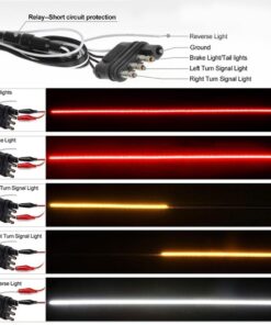 Triple Row LED Tailgate Light Bar Strip Red White Yellow Switchback for Truck bed - Image 5