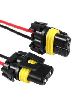 Alternative view of 9005 9006 Female Adapter Wiring Harness Socket Pigtail Plug Connector