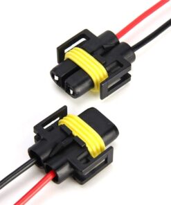 H11 Female Adapter Wiring Harness Socket Pigtail Plug Connector - Image 3