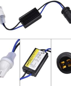 T10 T15 194 921 LED Bulb Load Resistor Wiring Adapter Decoder, Pack of 2 - Image 4