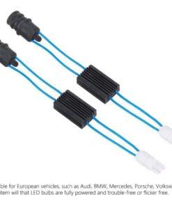 T10 T15 194 921 LED Bulb Load Resistor Wiring Adapter Decoder, Pack of 2 - Image 6