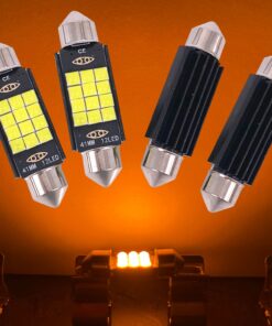 42MM 578 LED Festoon Bulb 3030 9-SMD, Multi-color, Pack of 4