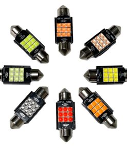 Alternative view of 31MM 3175 LED Festoon Bulb 3030 9-SMD, Multi-color, Pack of 4