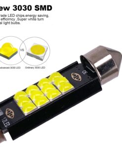 36MM 6418 LED Festoon Bulb 3030 9-SMD, Multi-color, Pack of 4 - Image 4