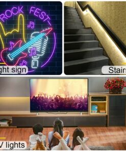 Neon LED Strip 16ft (5M) Roll, 12V Flex Silicone Neon Light - Image 6