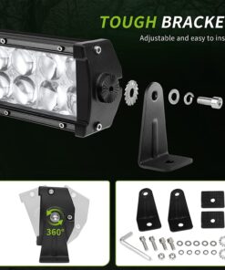 50 Inch Curved LED Work Light Bar 4D 400W +10ft Wiring Harness - Image 4