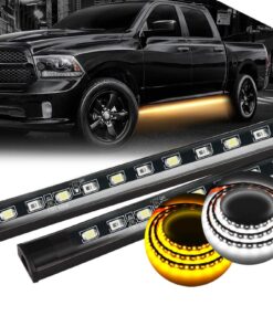 LED Running Board Light DRL Side Kick Switchback Strips