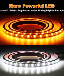 LED Running Board Light DRL Side Kick Switchback Strips