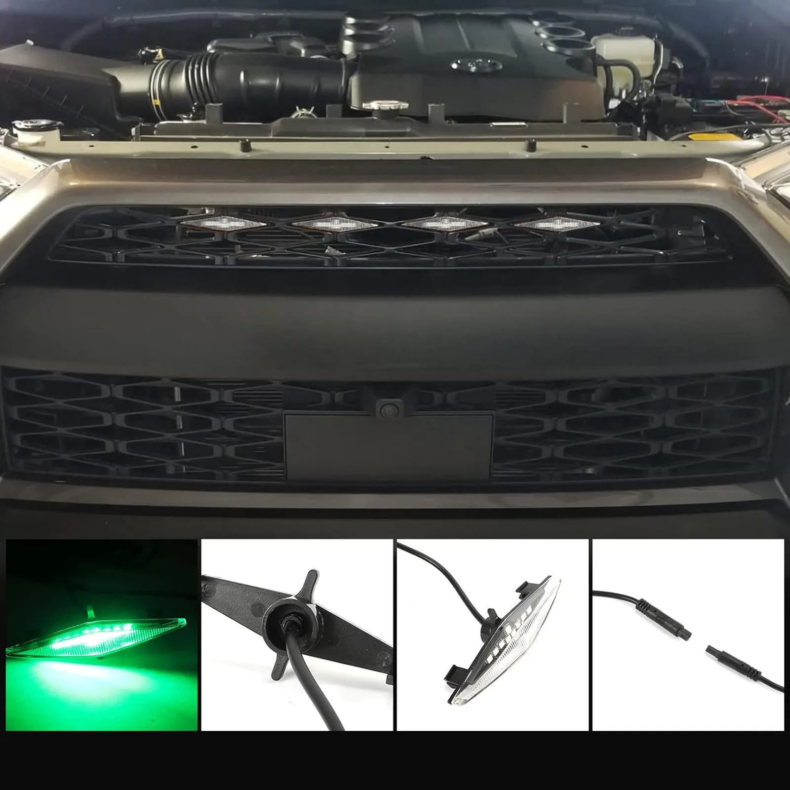 RGB LED Grille Lights for 2014-2019 Toyota 4Runner TRD Pro SR5 Off-Road Limited - Image 5