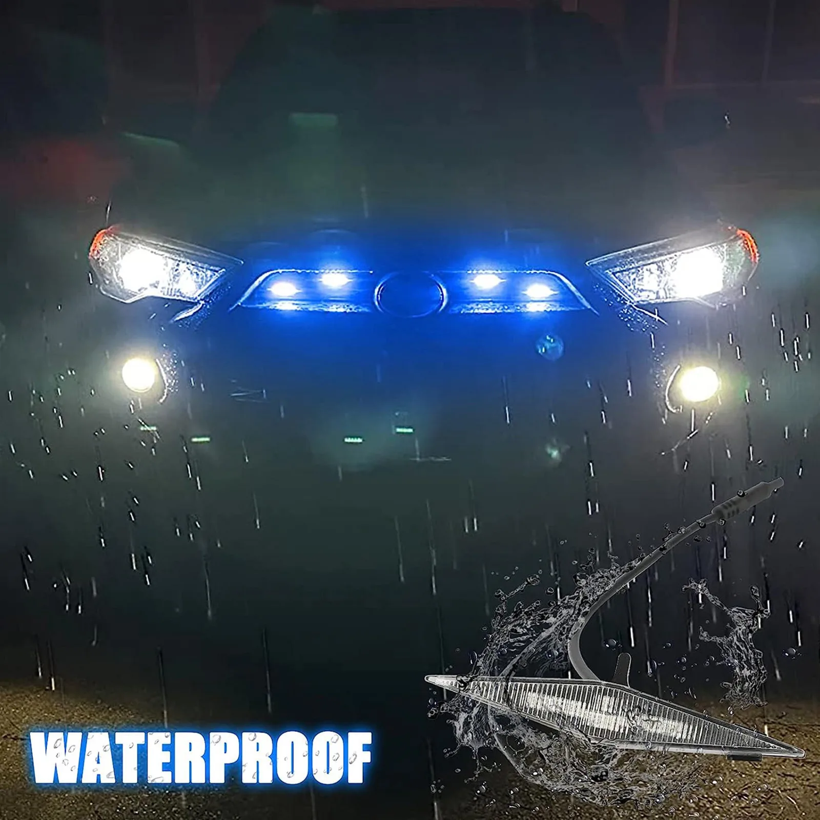 RGB LED Grille Lights for 2014-2019 Toyota 4Runner TRD Pro SR5 Off-Road Limited - Image 7
