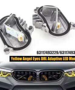 Alternative view of Yellow Angel Eyes DRL Adaptive LED Module For BMW F80 M3 F83 F82 M4 LCI 2018-20