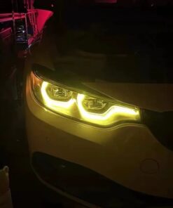 Yellow Angel Eyes DRL Adaptive LED Module For BMW F80 M3 F83 F82 M4 LCI 2018-20 - Image 8