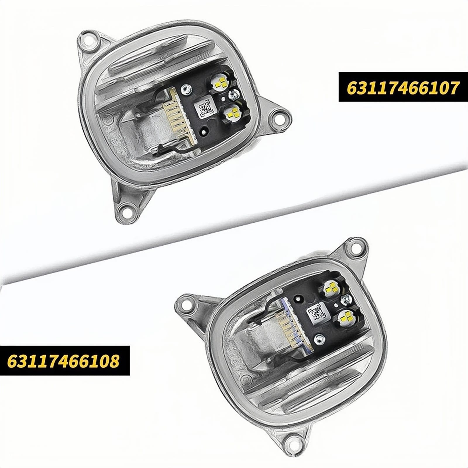 Yellow Angel Eye Daytime Running Light DRL Adaptive Headlight Insert Diode Module LED Control Unit for 2017-2021 BMW X3 X3M (F97 G01), X4 X4M (G02), Pack of 2 - Image 4